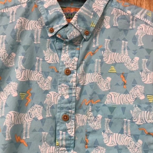 Chubbies Weekend Blue Zebra Print Pullover - Picture 5 of 11